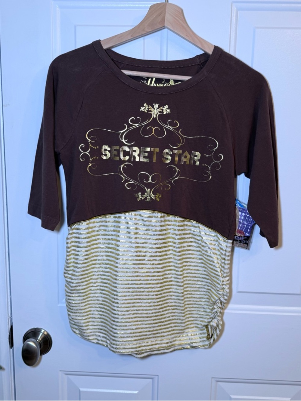 Girls' Hannah Montana 'Secret Star' 3/4 Sleeve Top